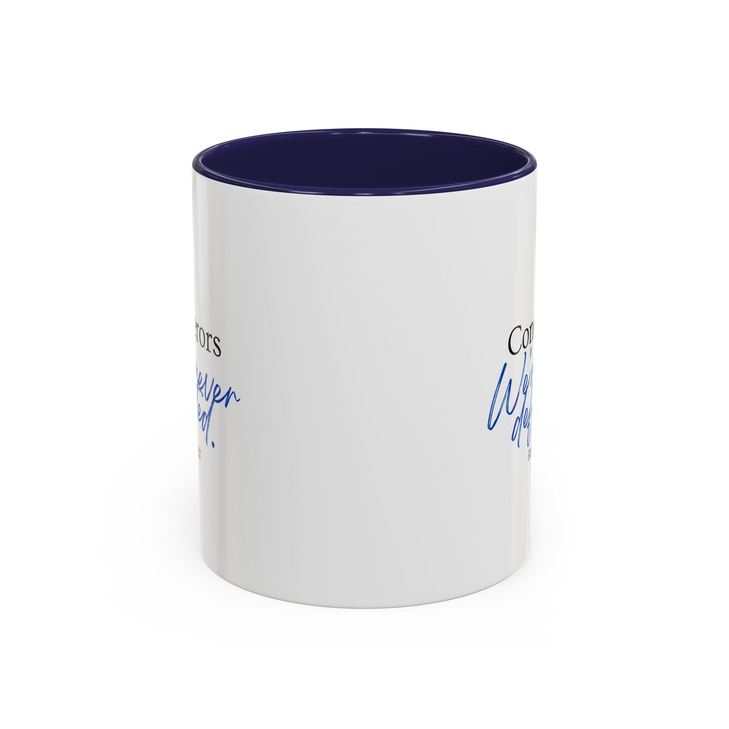 Conquerors Blue Accent Coffee Mug, 11oz