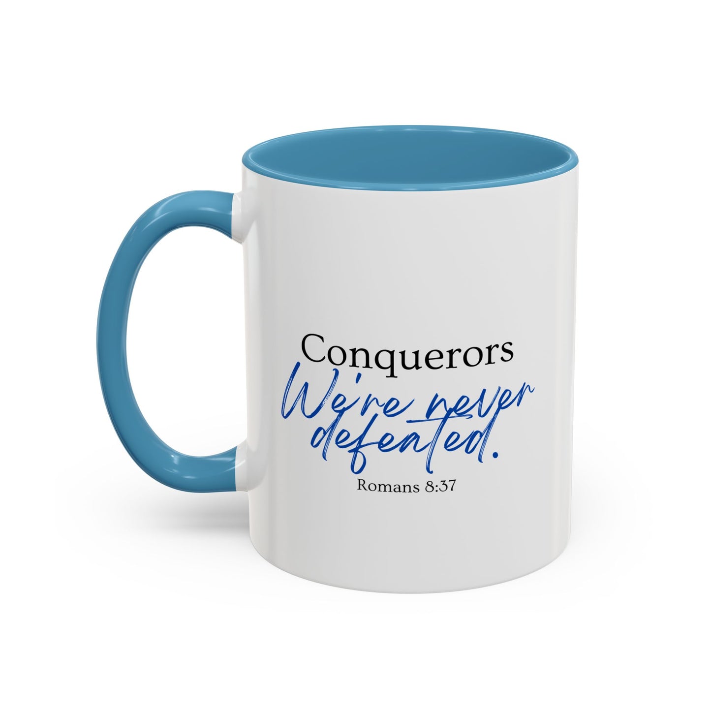 Conquerors Blue Accent Coffee Mug, 11oz