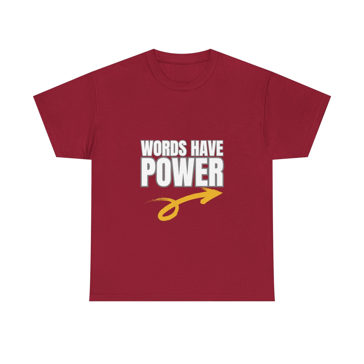 Words Have Power (Garvey) - Unisex Heavy Cotton Tee