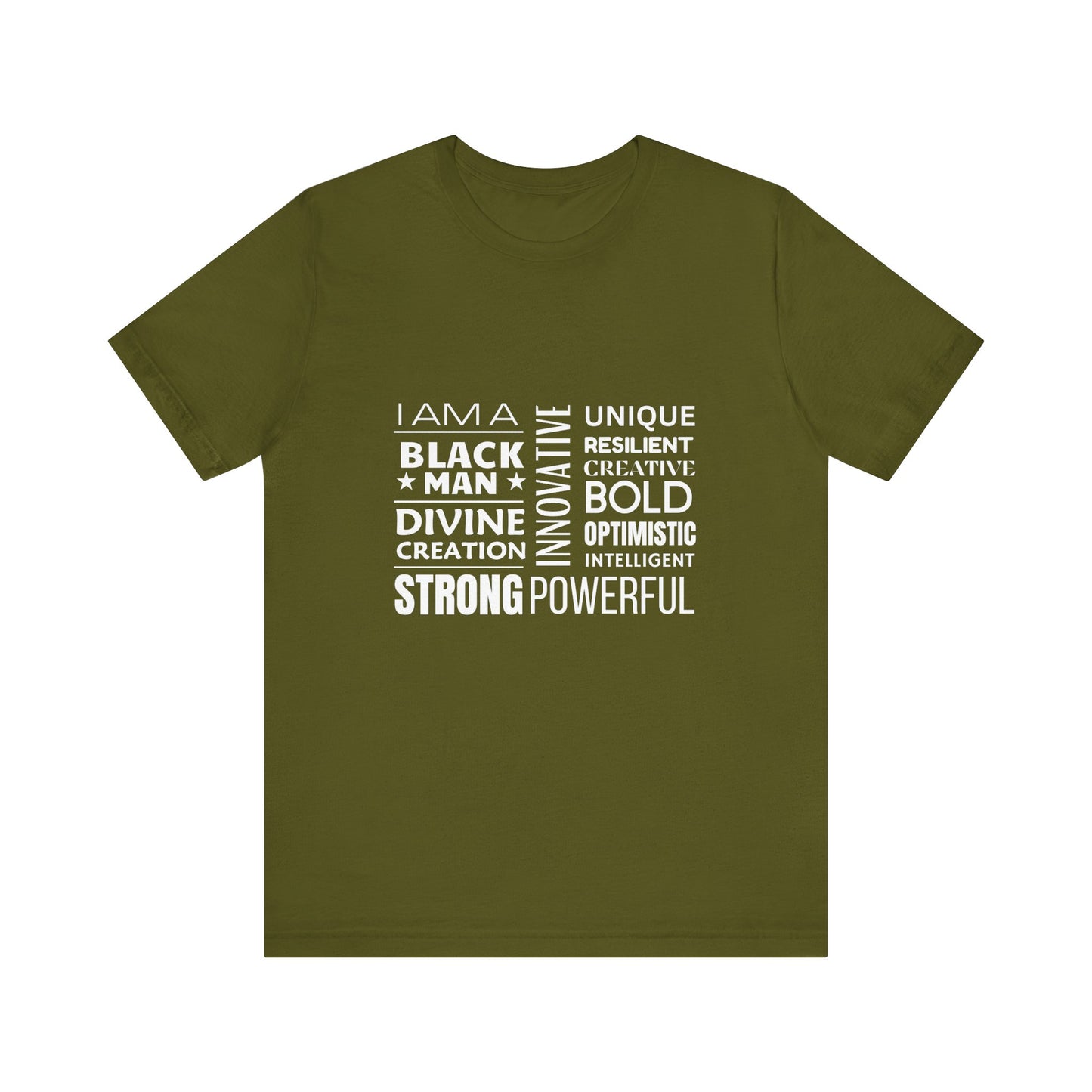 Empowering Black Man Tee - Unisex Jersey Short Sleeve T-Shirt