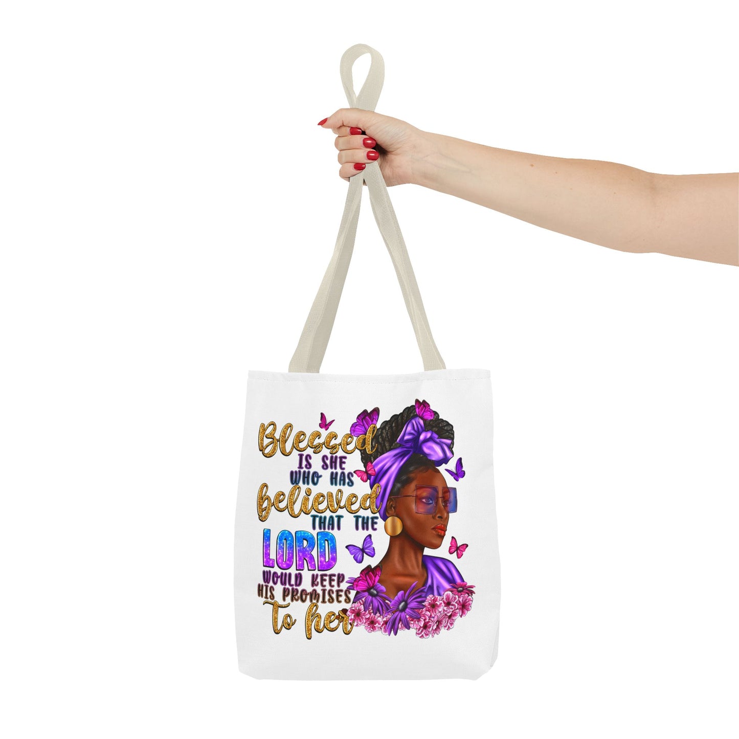 Blessed is She Tote Bag (AOP)