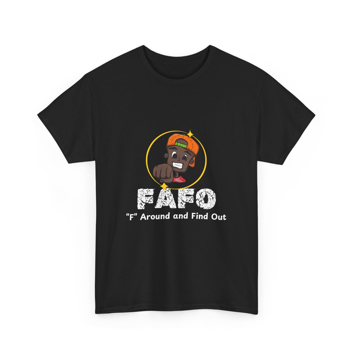 Unisex Heavy Cotton Tee - 'F' Around and Find Out Graphic Tee