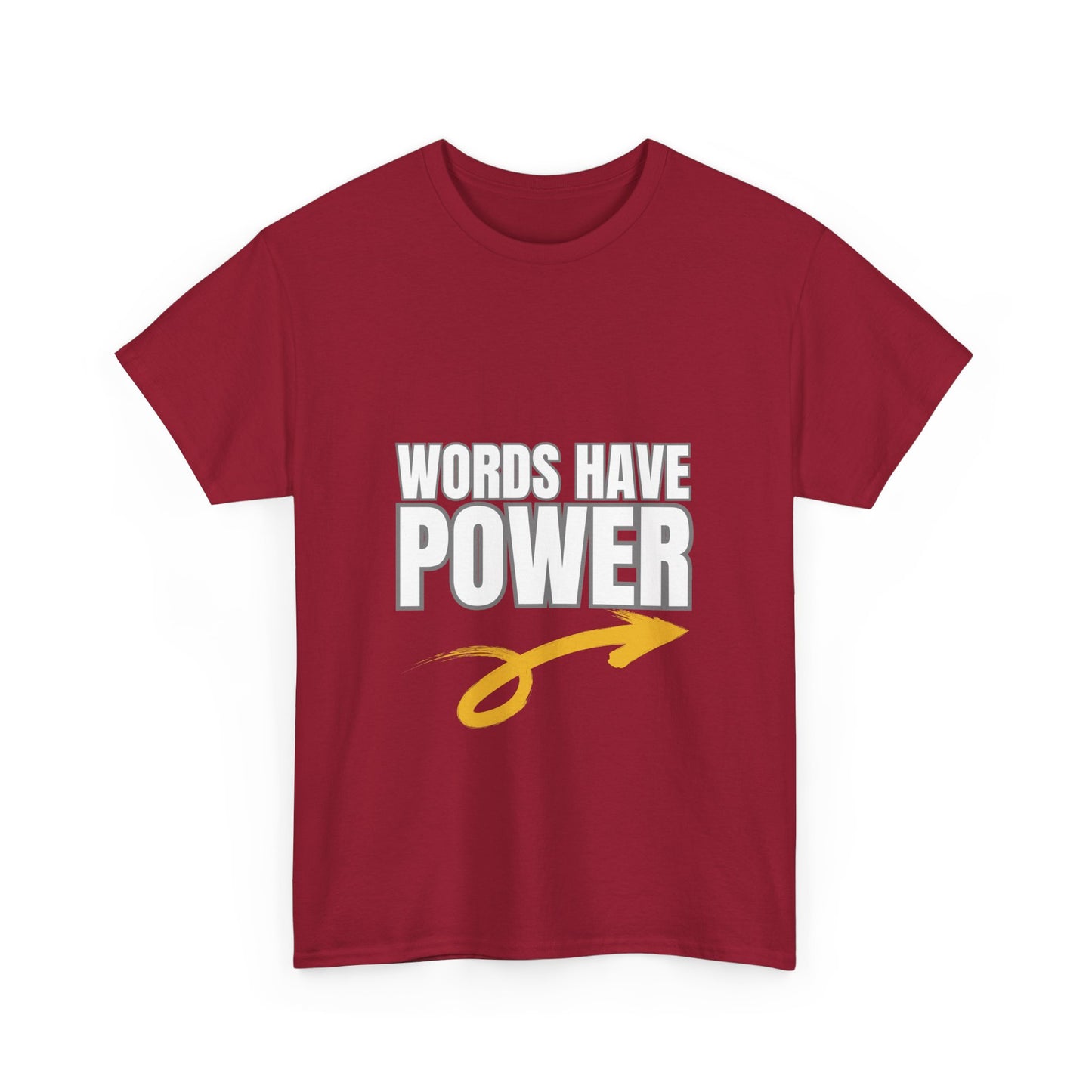 Words Have Power (Garvey) - Unisex Heavy Cotton Tee