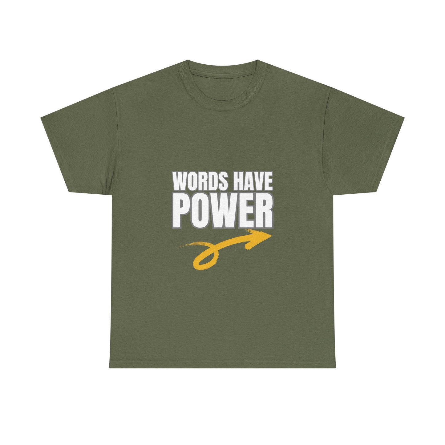 Words Have Power (Garvey) - Unisex Heavy Cotton Tee