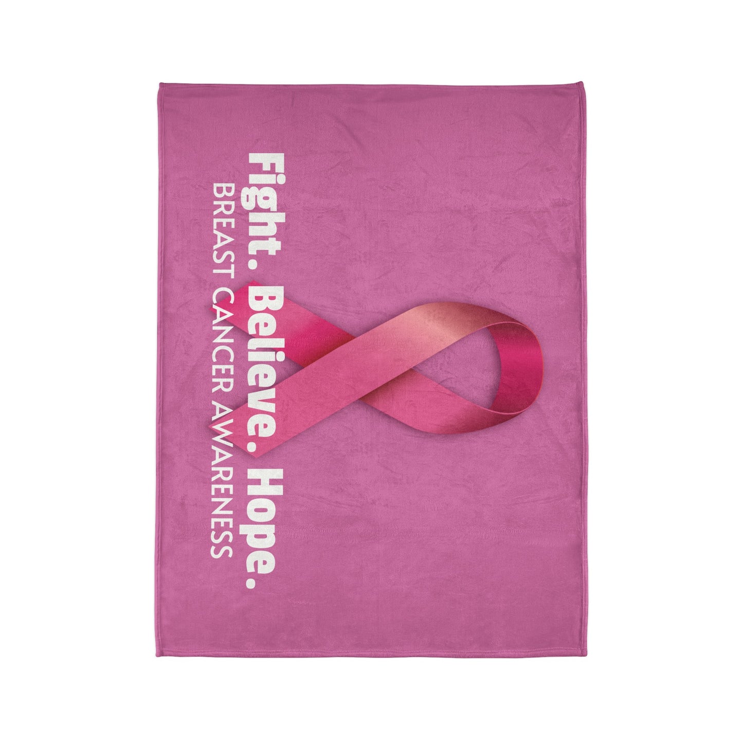 Breast Cancer Awareness Soft Polyester Blanket