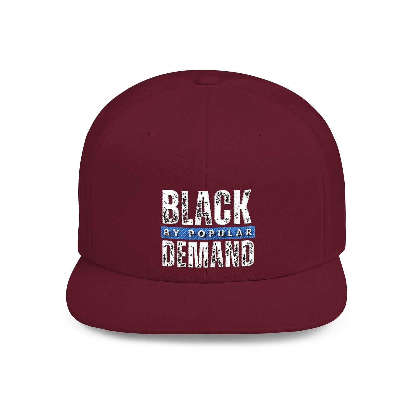 Flat Bill Snapback Hat - Stylish Black by Popular Demand Cap