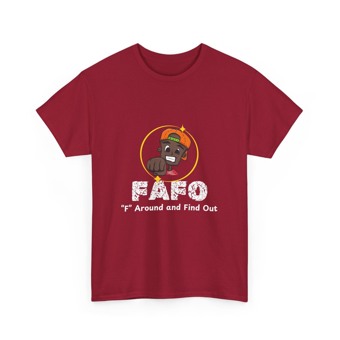 Unisex Heavy Cotton Tee - 'F' Around and Find Out Graphic Tee