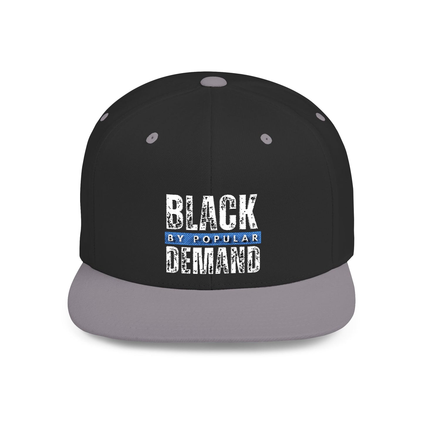 Flat Bill Snapback Hat - Stylish Black by Popular Demand Cap