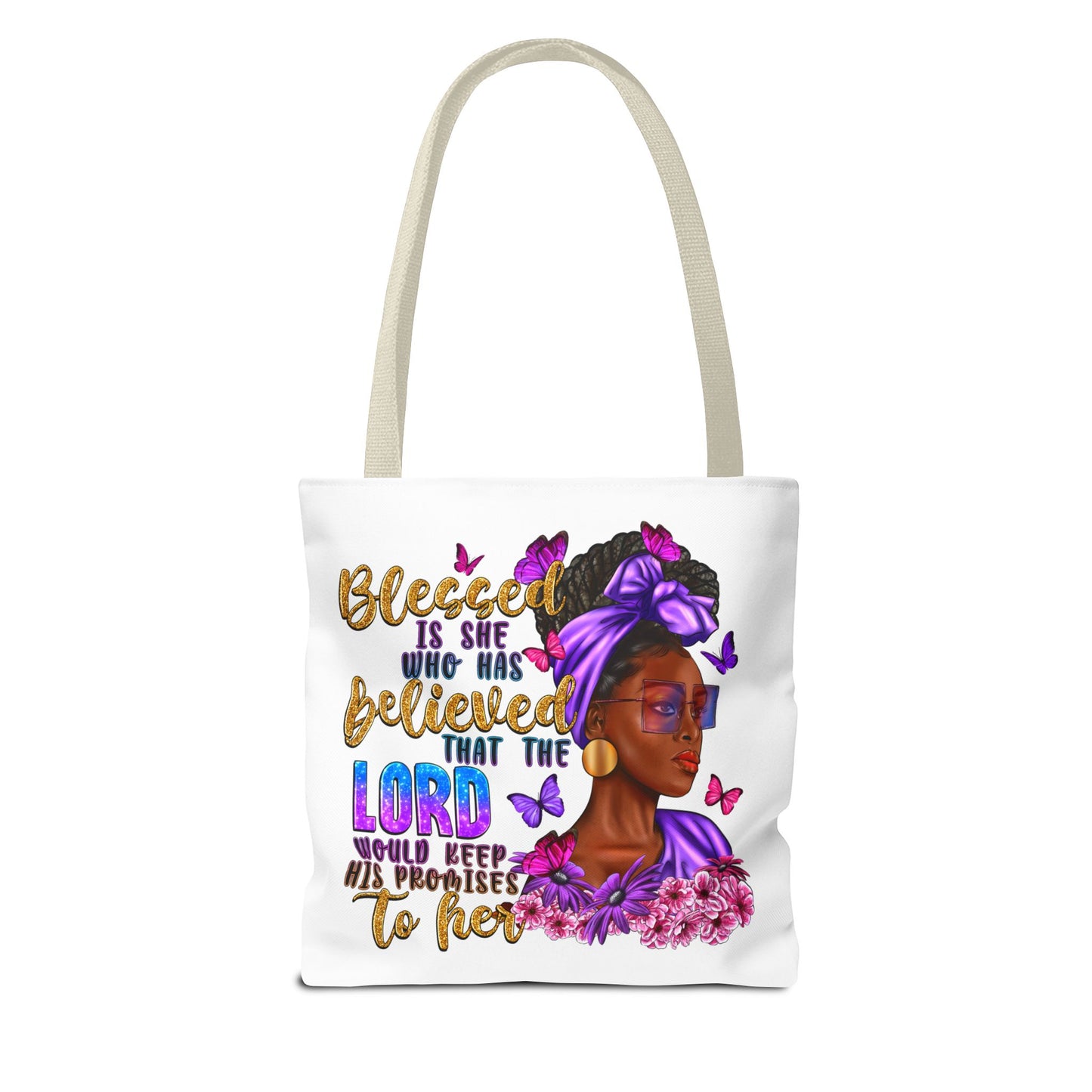 Blessed is She Tote Bag (AOP)