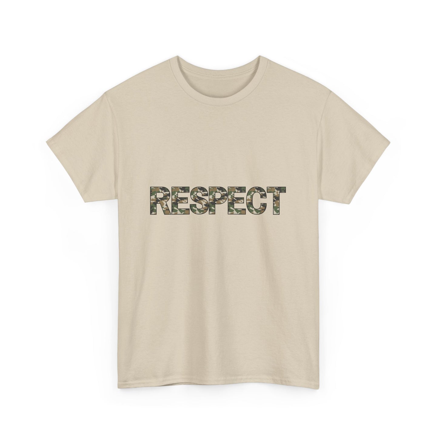 Unisex Heavy Cotton Tee - Camo Respect T-Shirt