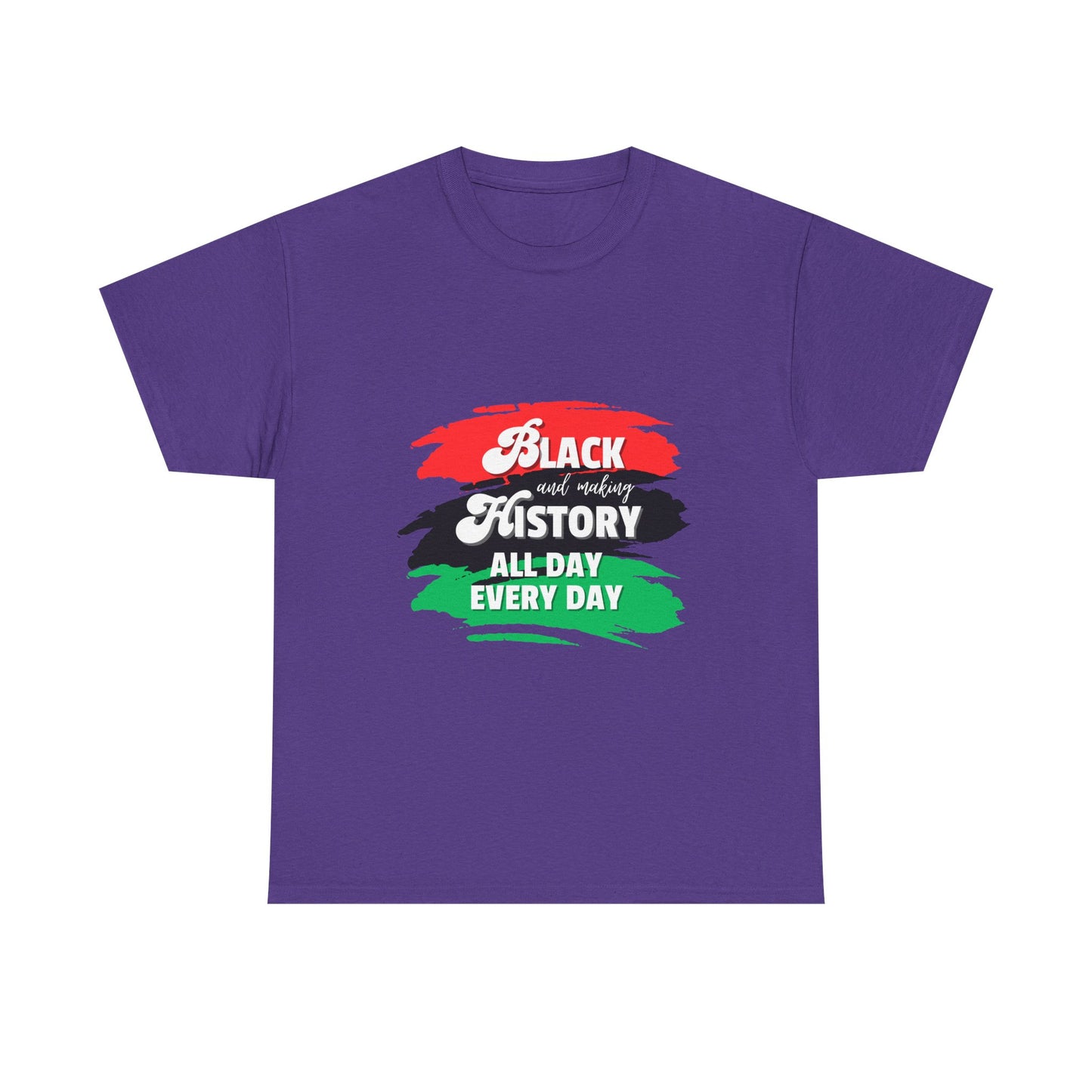 Black History Celebration Unisex Heavy Cotton Tee - All Day Every Day