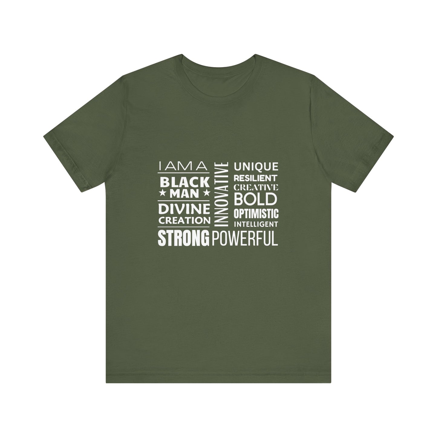 Empowering Black Man Tee - Unisex Jersey Short Sleeve T-Shirt