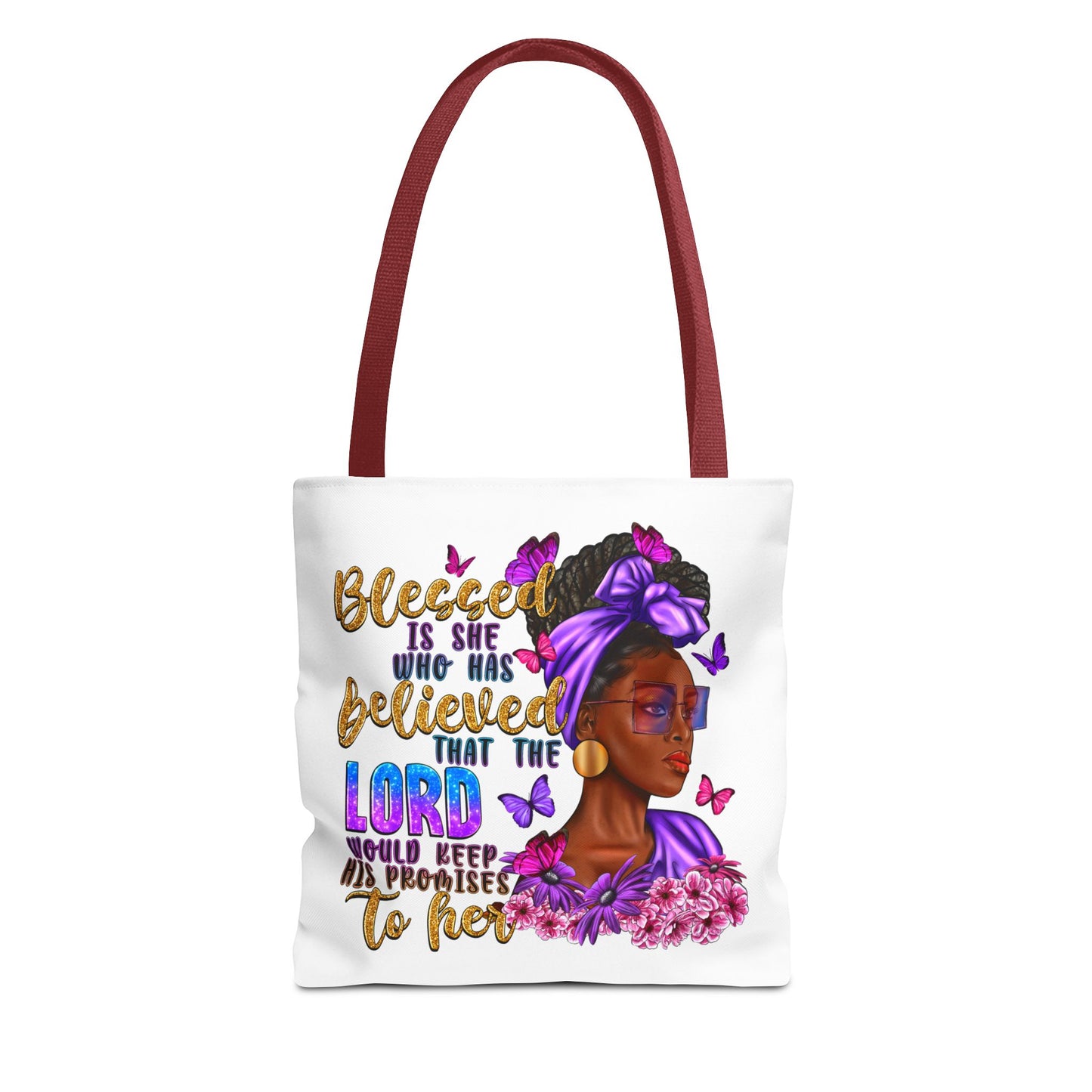 Blessed is She Tote Bag (AOP)