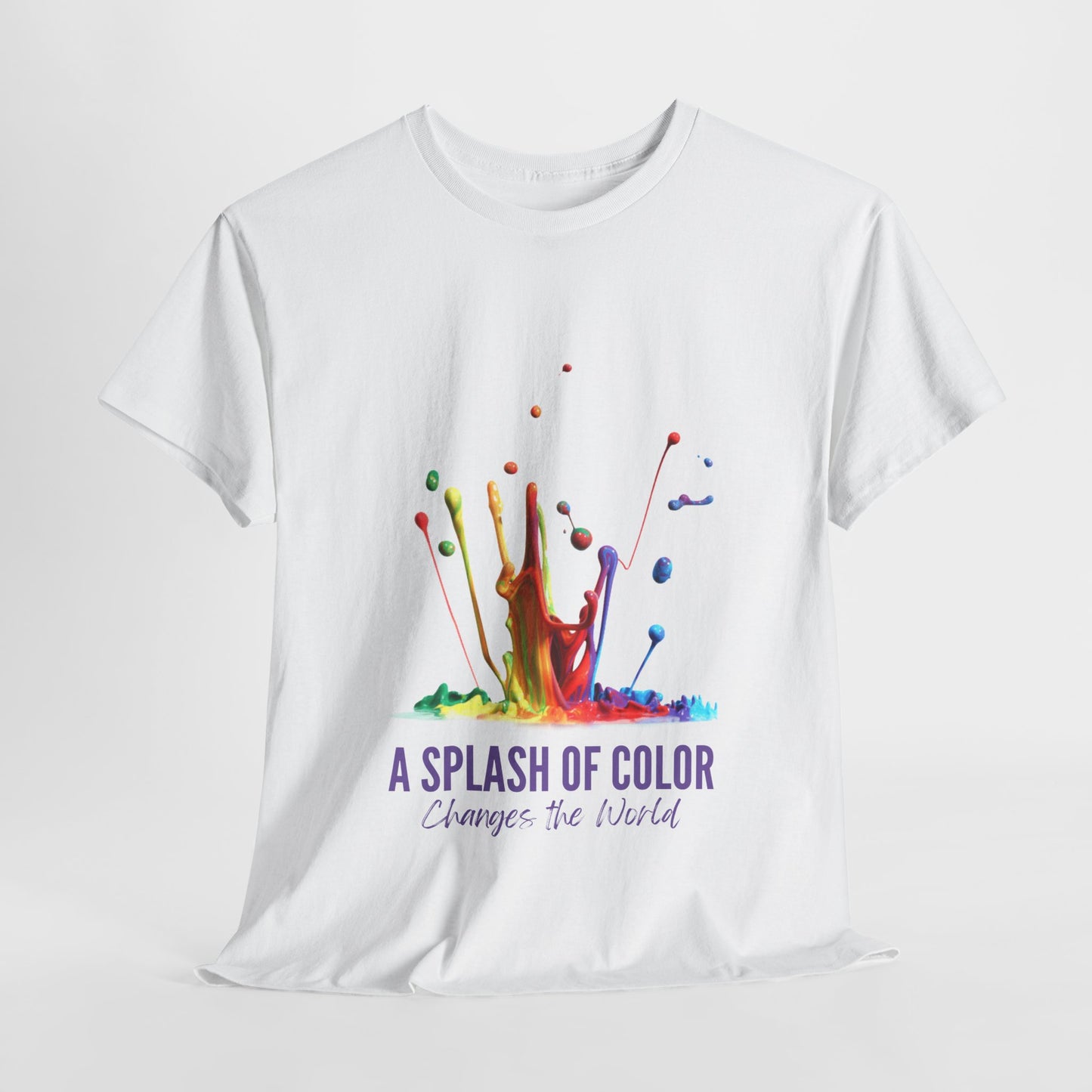 A Splash of Color Unisex Heavy Cotton Tee