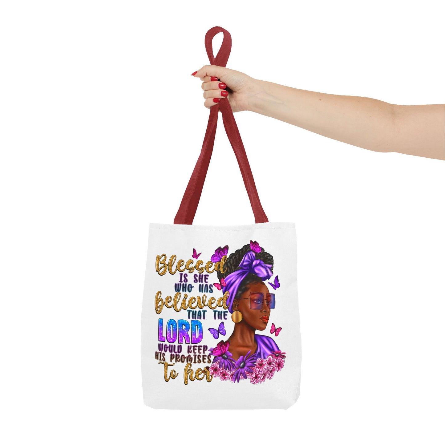 Blessed is She Tote Bag (AOP)