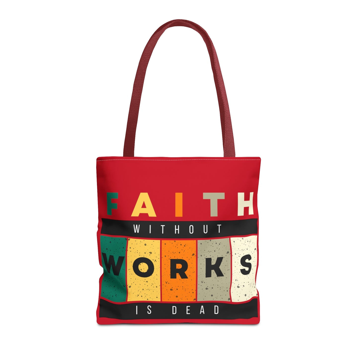 Faith Works Tote Bag (AOP)