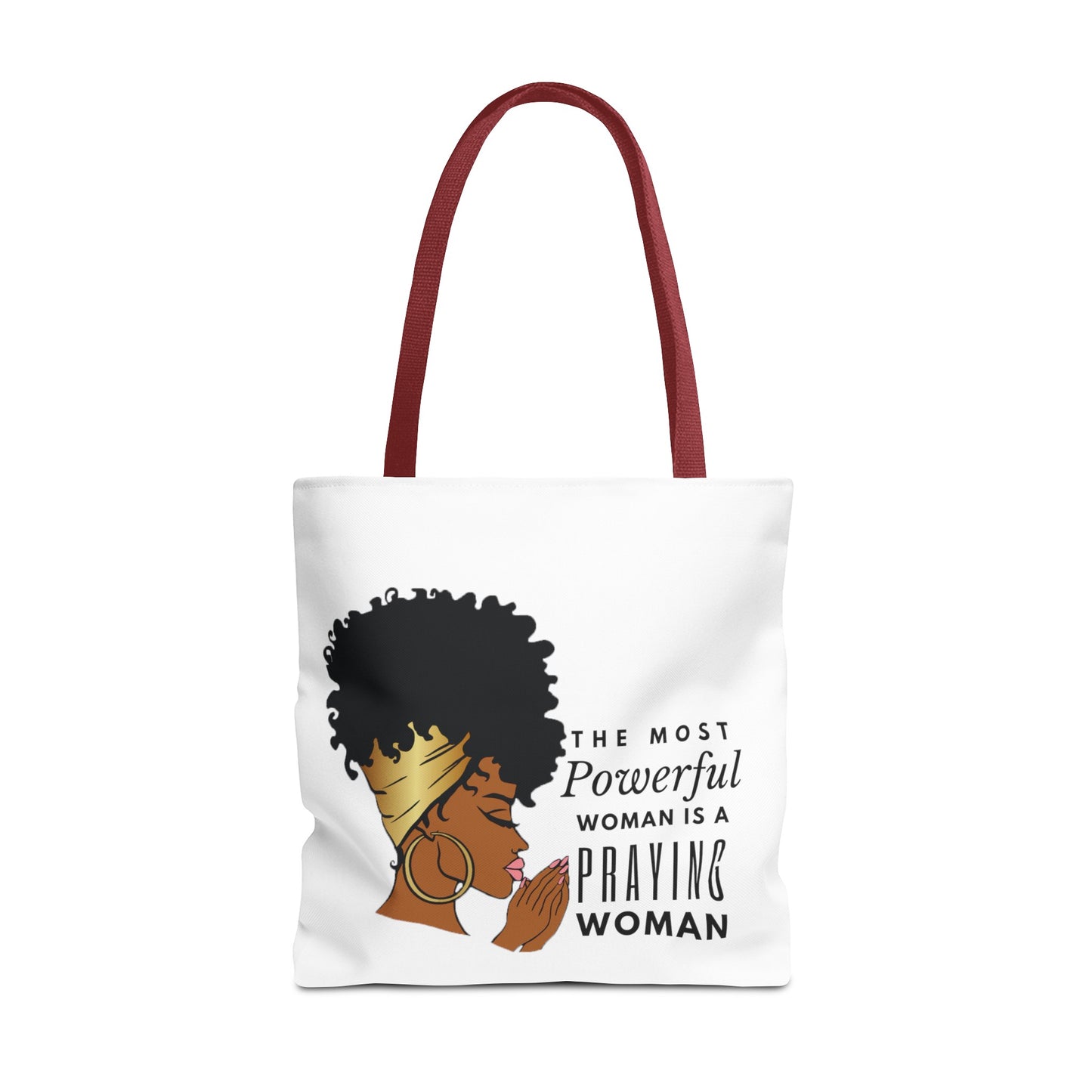 Praying Woman Tote Bag (AOP)