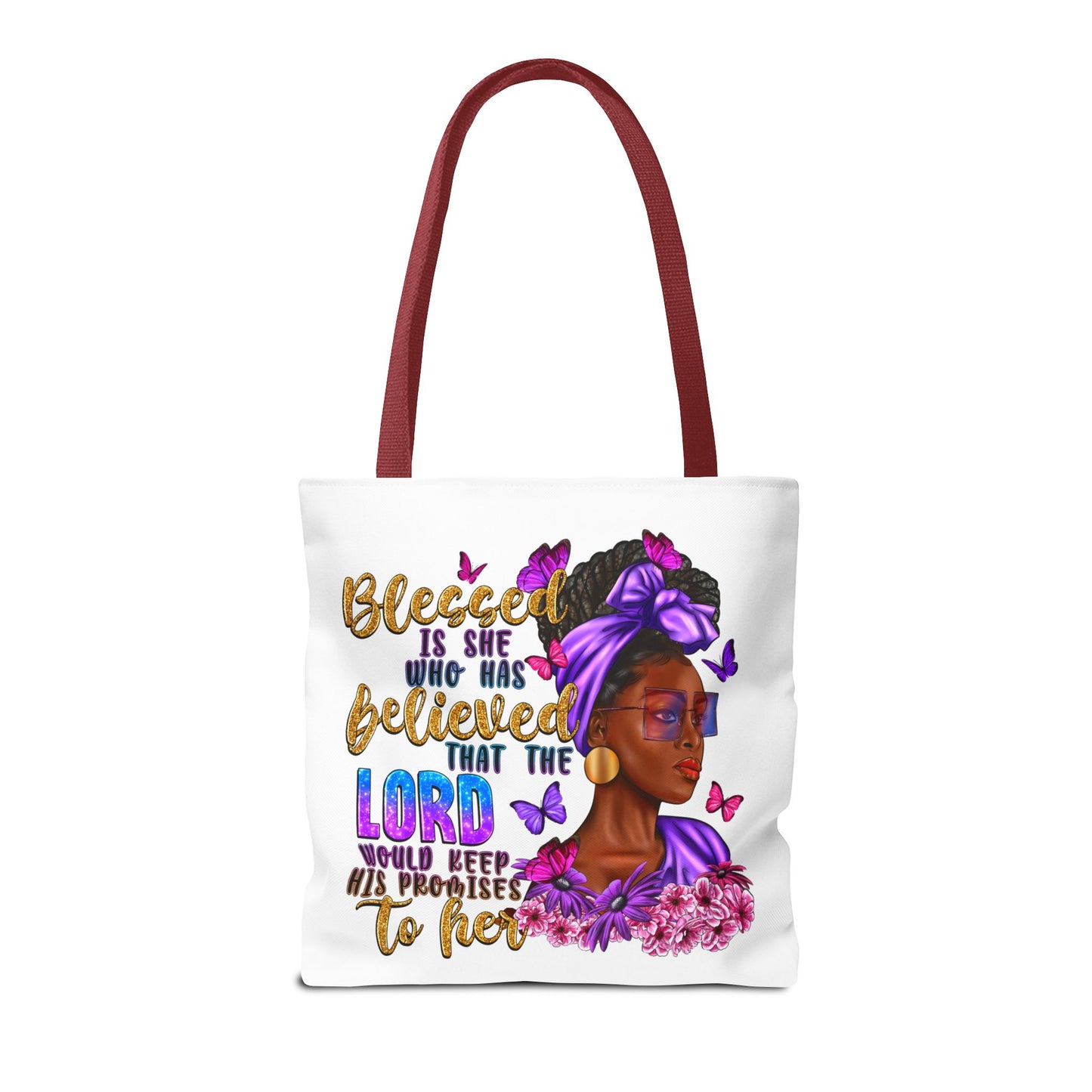 Blessed is She Tote Bag (AOP)