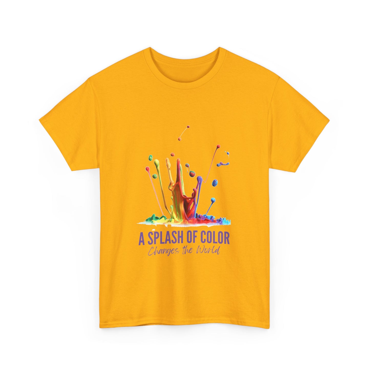 A Splash of Color Unisex Heavy Cotton Tee