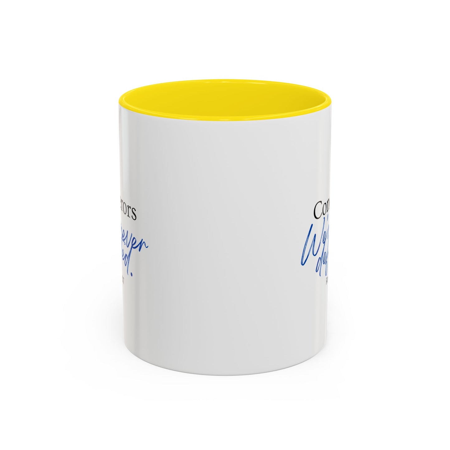 Conquerors Blue Accent Coffee Mug, 11oz