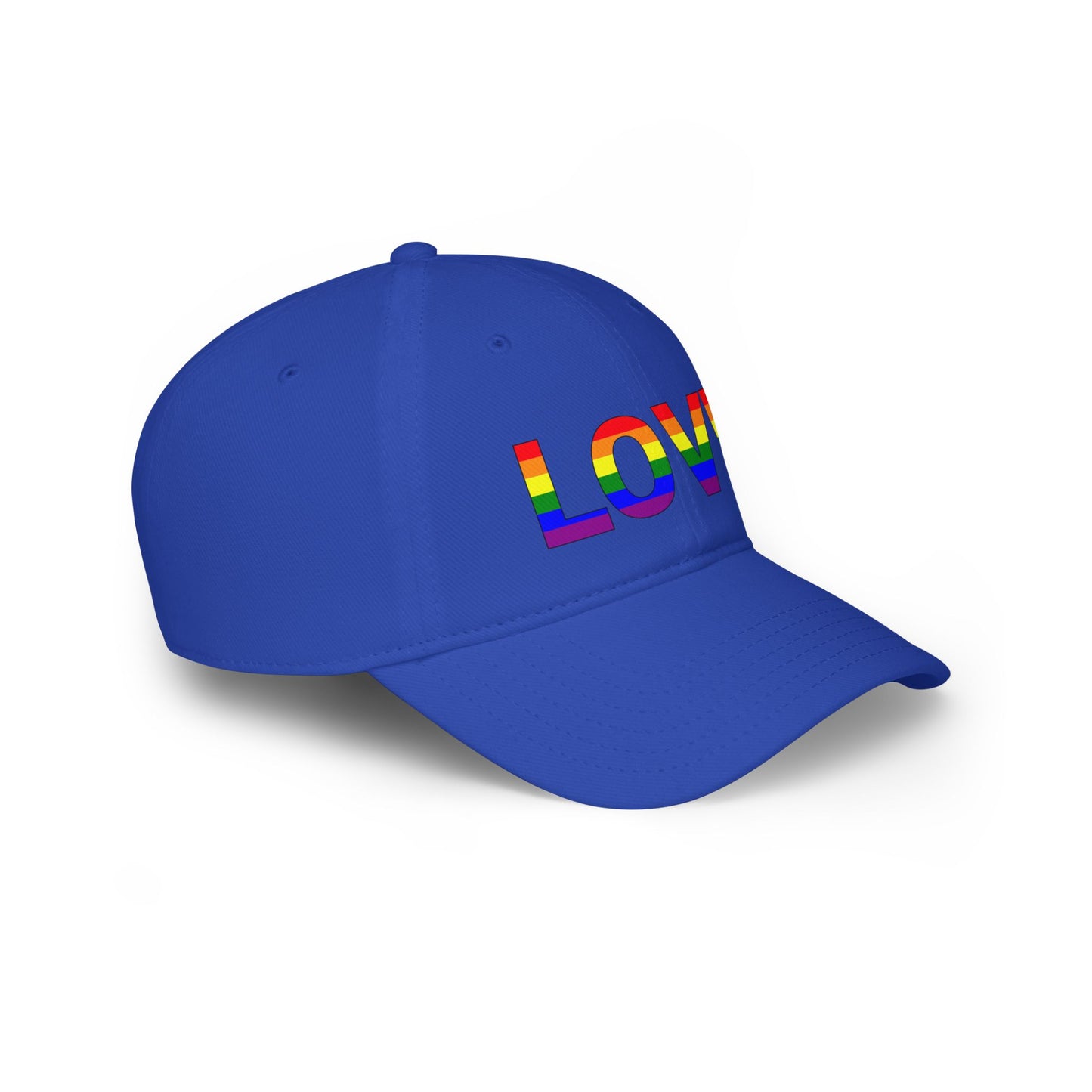 Love Rainbow Low Profile Baseball Cap - Pride Accessories for Inclusivity