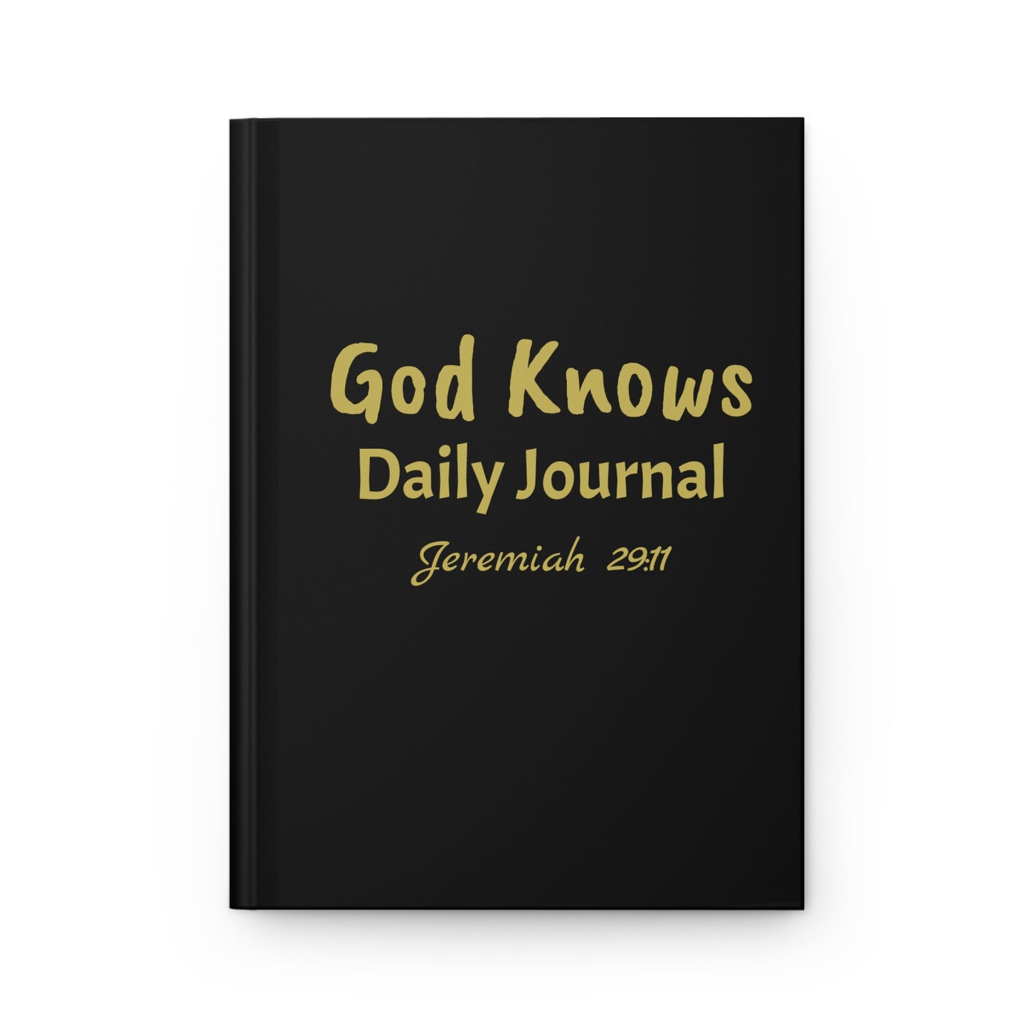 Daily Journal (Black & Gold) Hardcover Journal Matte