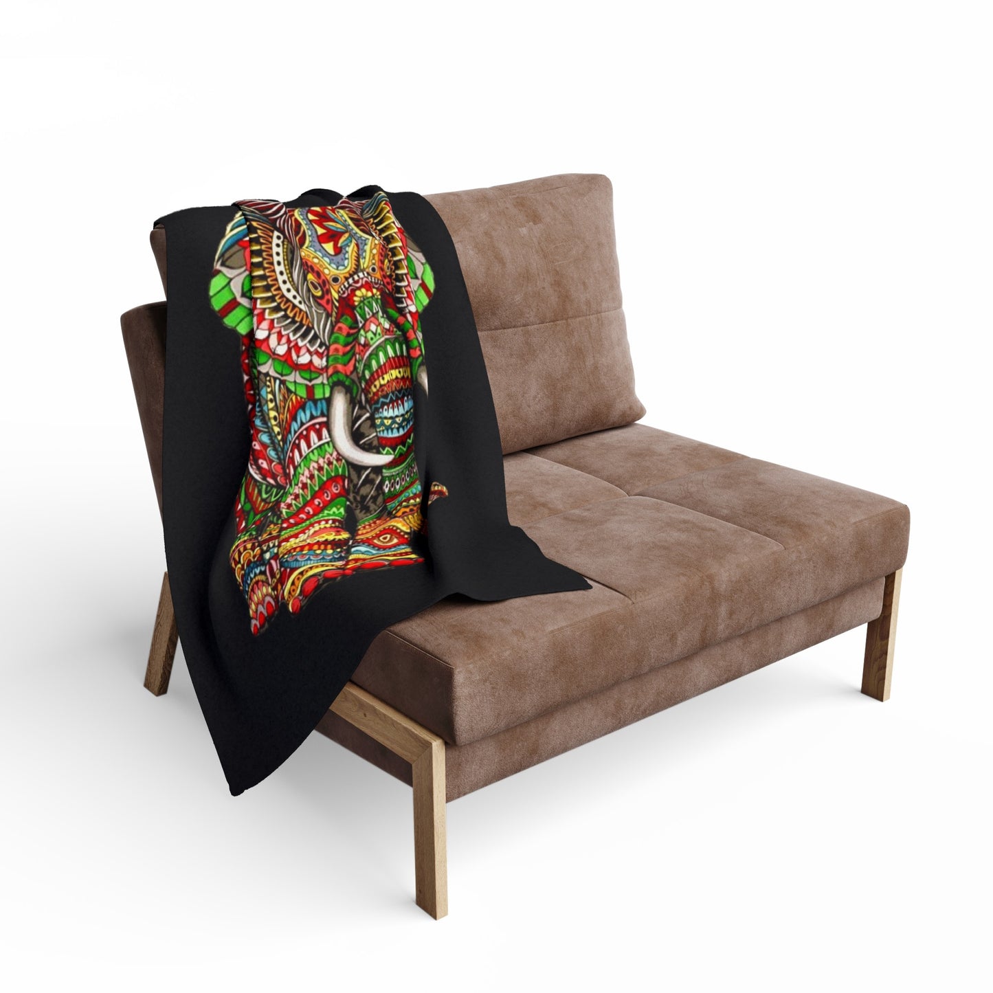Mosaic Elephant Arctic Fleece Blanket
