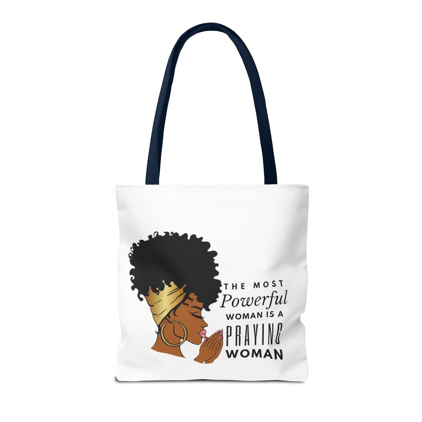 Praying Woman Tote Bag (AOP)