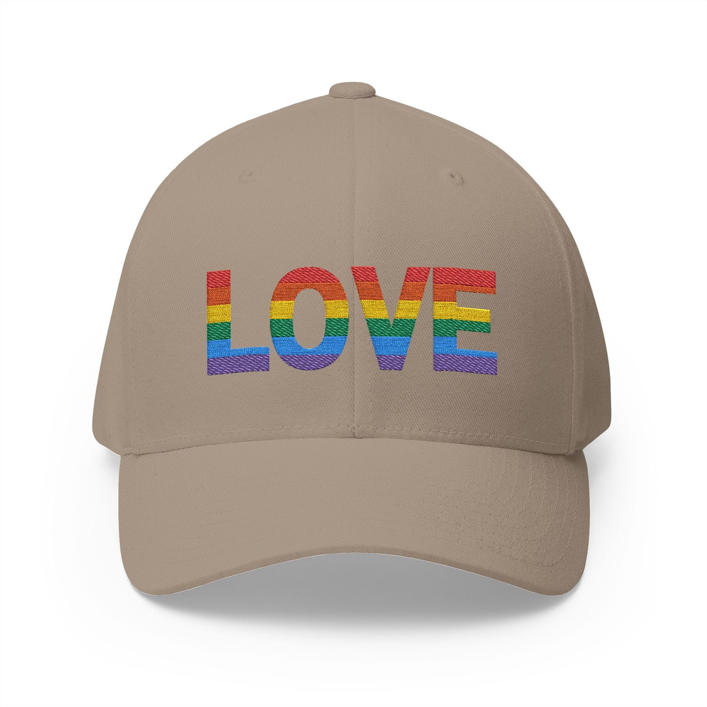 Embroidered 'LOVE' Rainbow Cap - Perfect for Pride and Summer Events