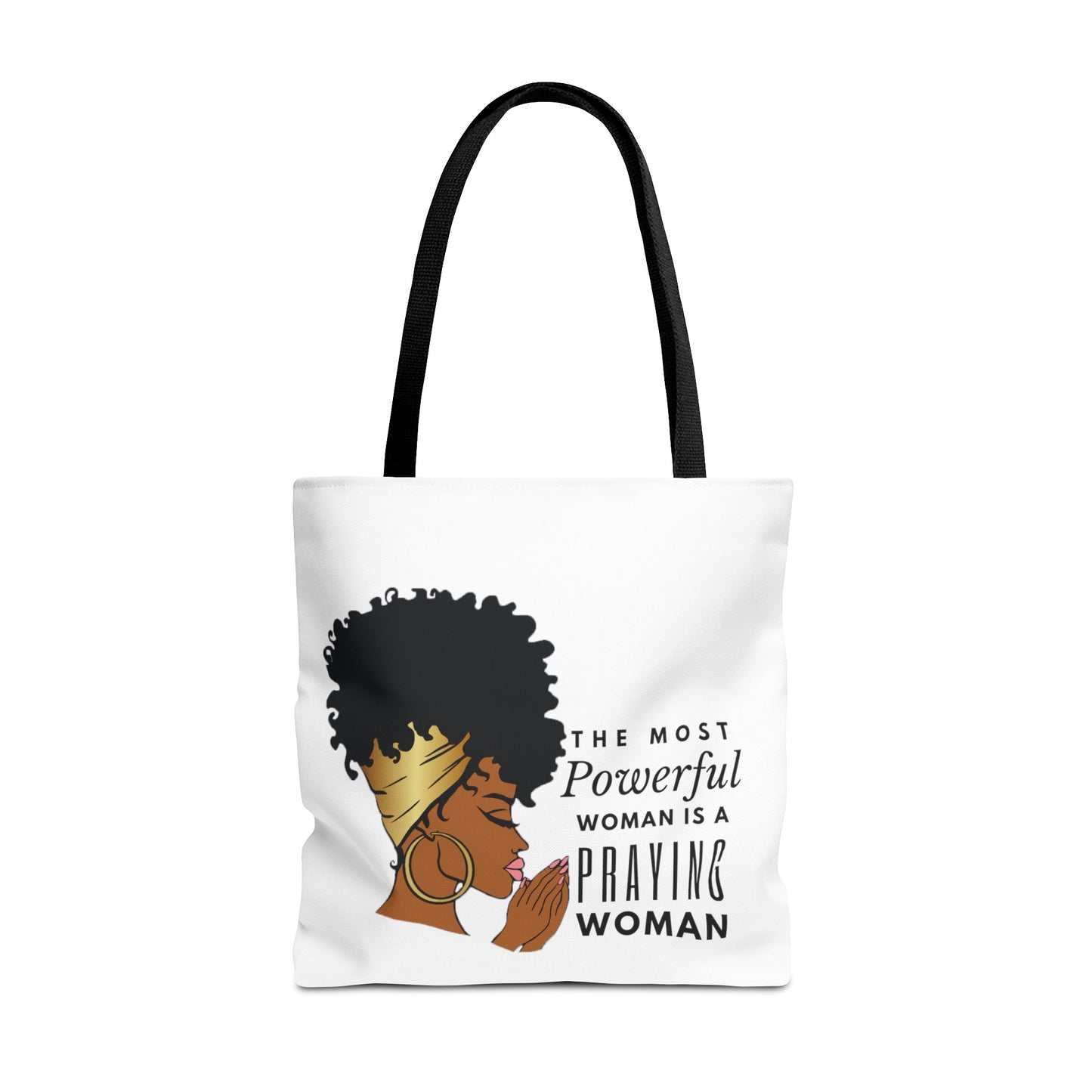 Praying Woman Tote Bag (AOP)
