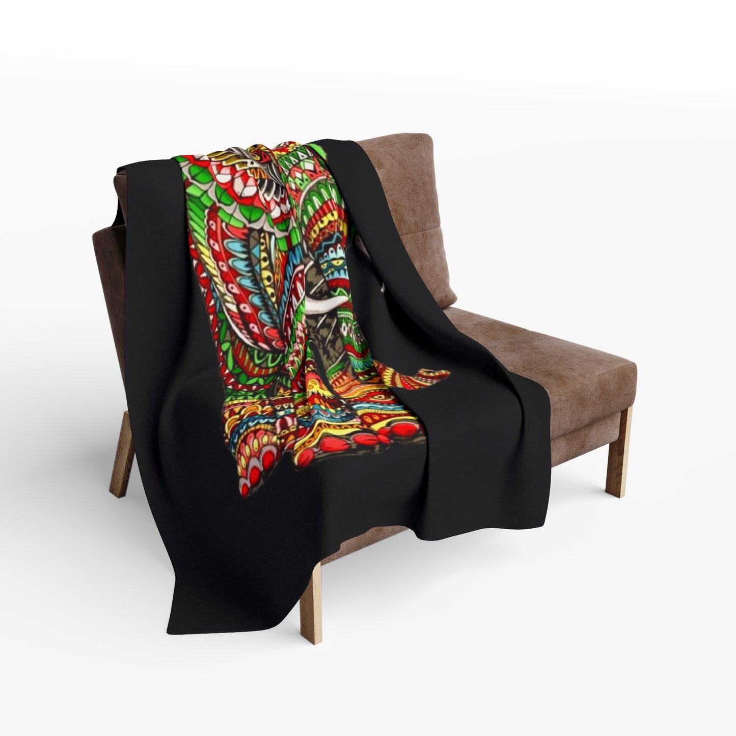 Mosaic Elephant Arctic Fleece Blanket