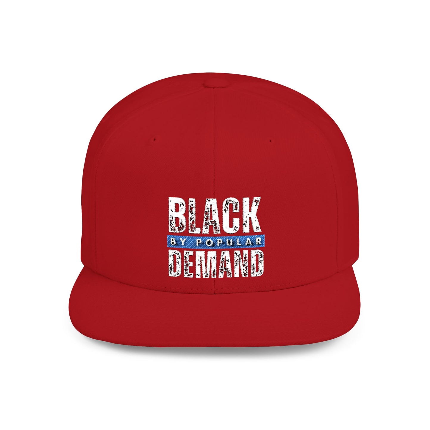 Flat Bill Snapback Hat - Stylish Black by Popular Demand Cap