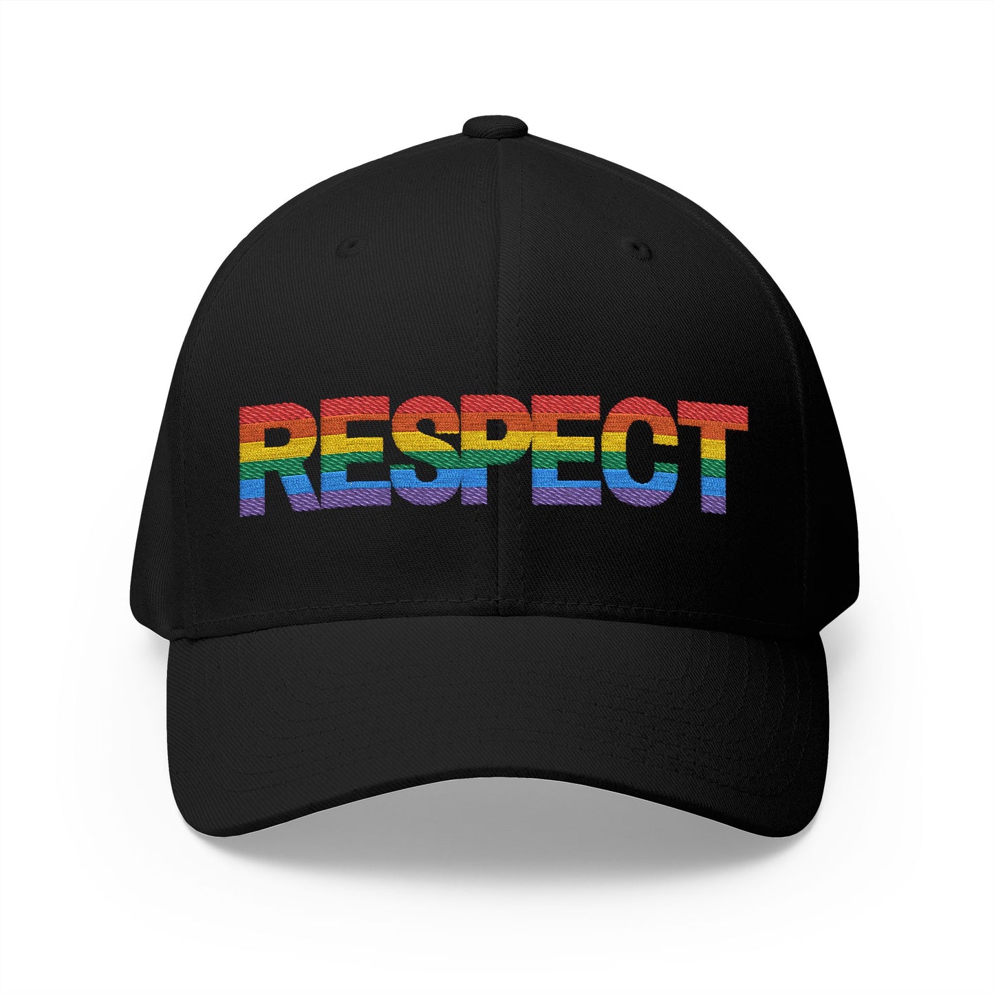 Pride Embroidered Cap - Respect LGBT Hat