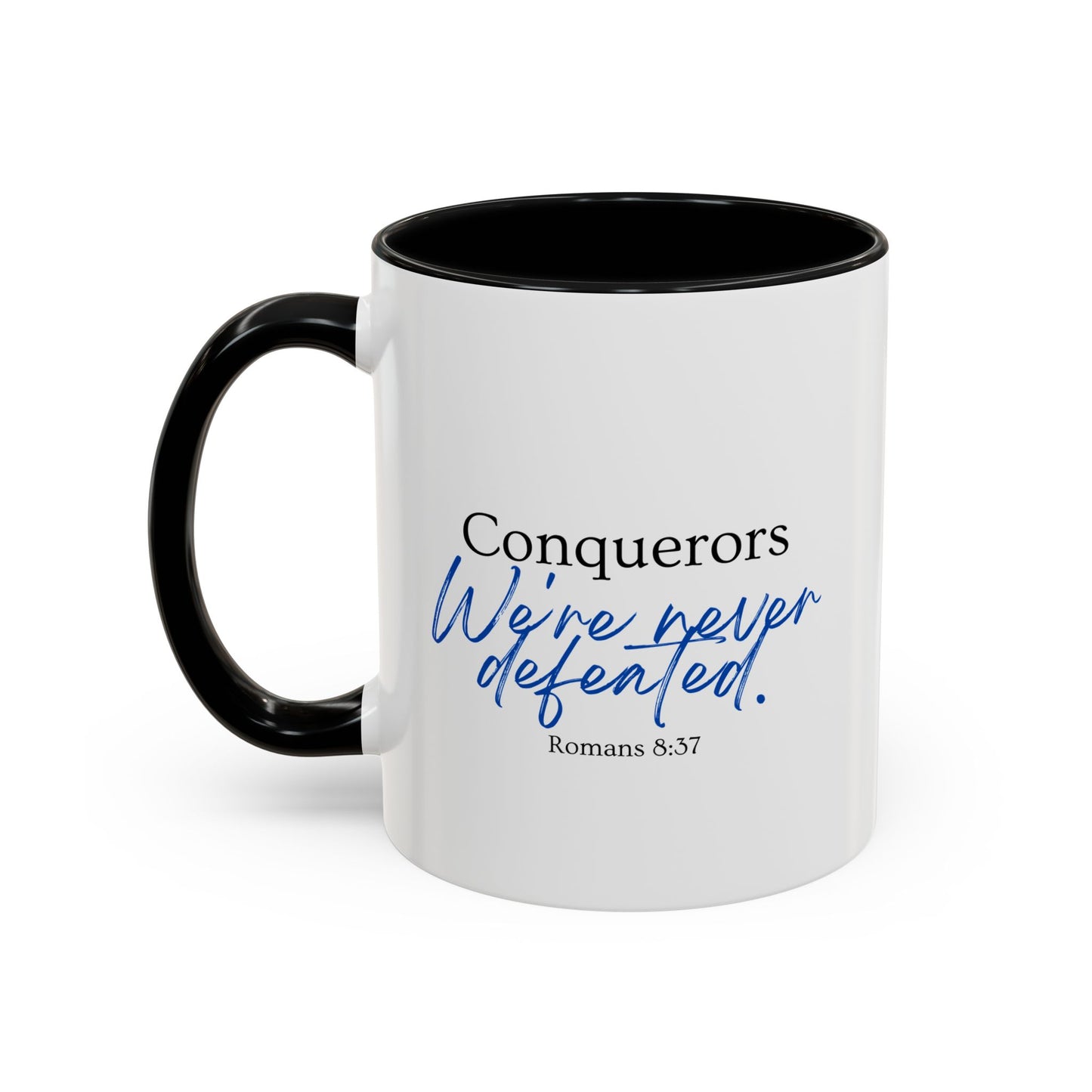 Conquerors Blue Accent Coffee Mug, 11oz