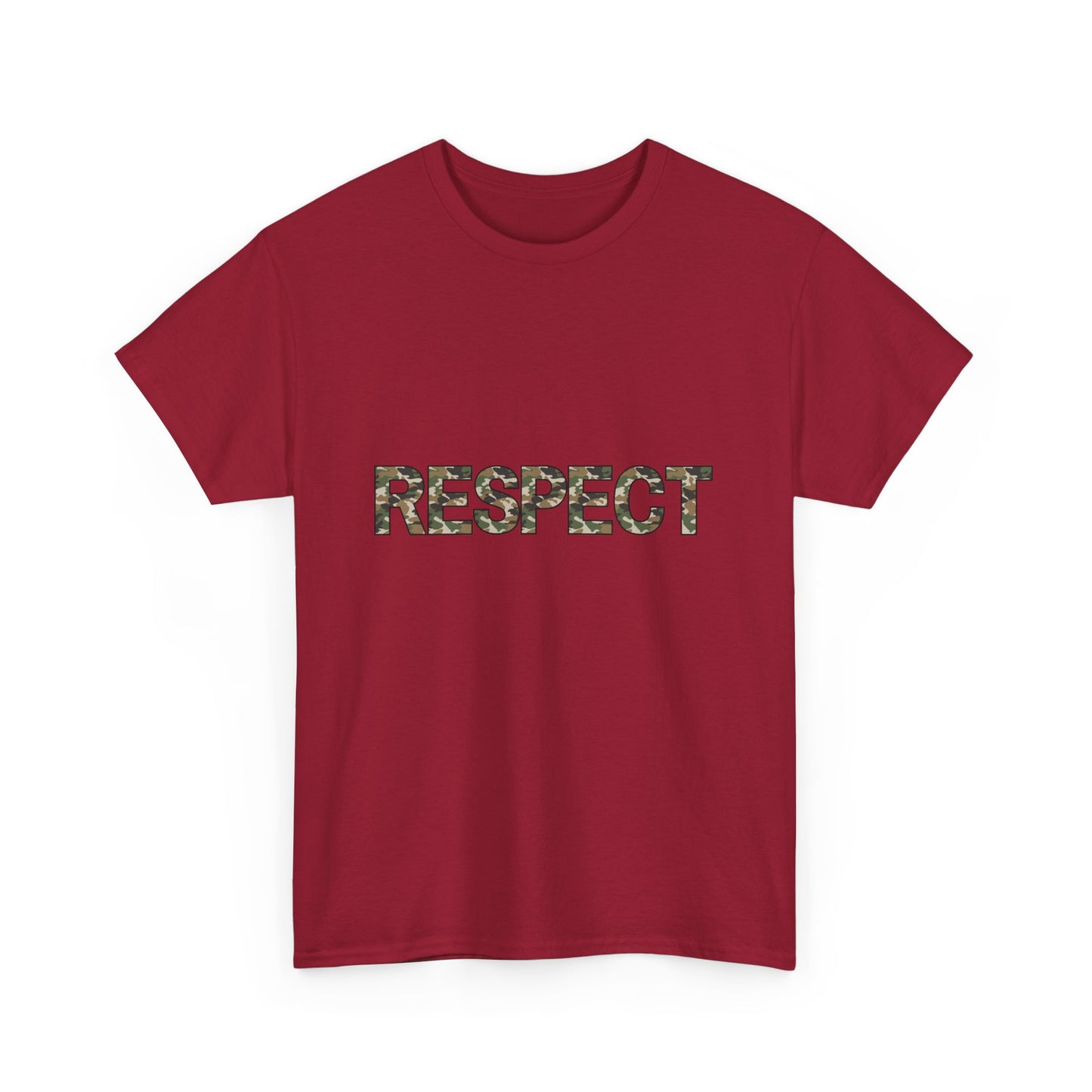 Unisex Heavy Cotton Tee - Camo Respect T-Shirt