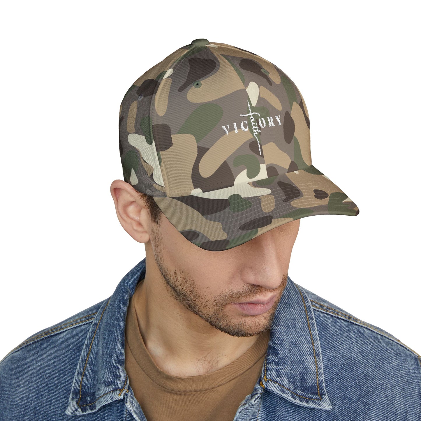 Victory Embroidered Closed-Back Cap - Stylish Baseball Hat for Inspirational Living