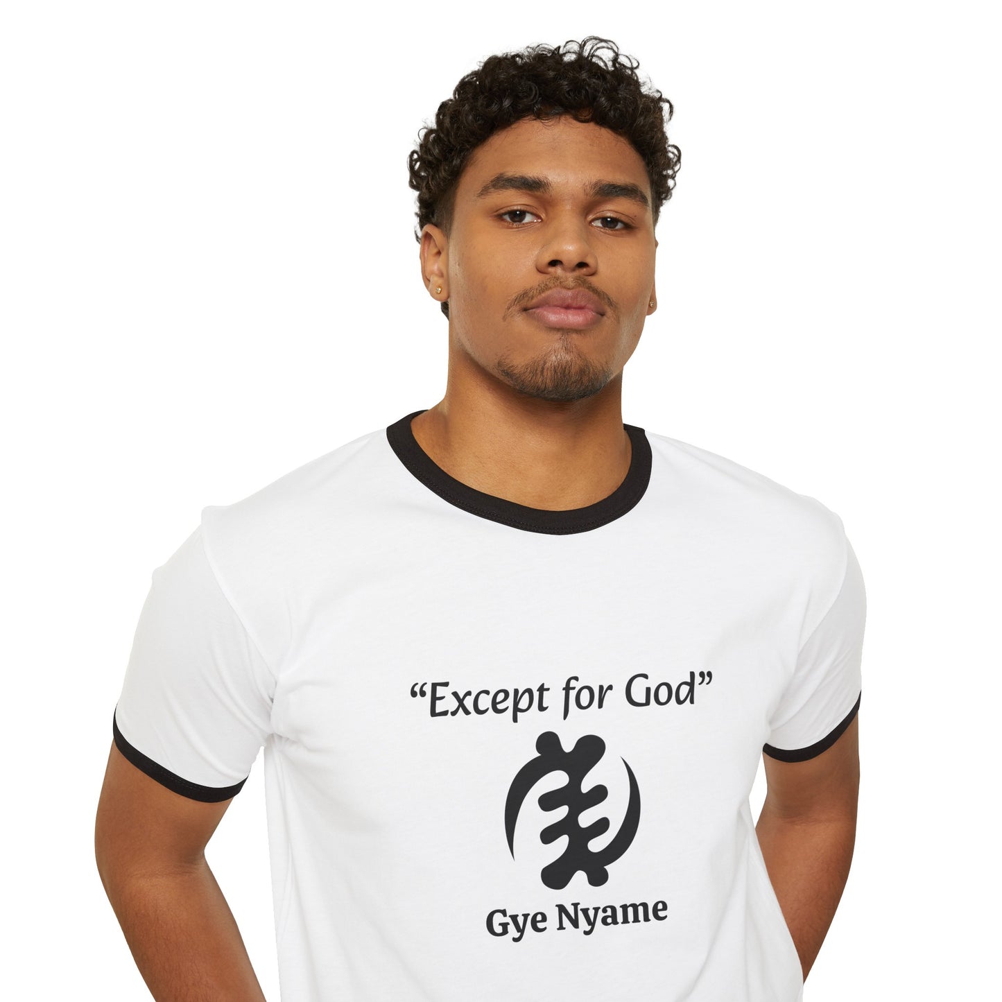 Gye Nyame Unisex Cotton Ringer T-Shirt