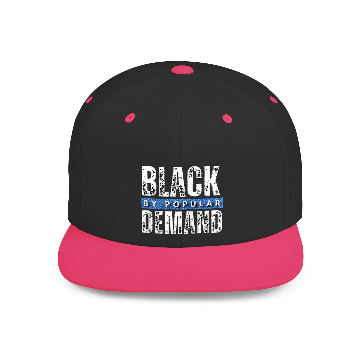 Flat Bill Snapback Hat - Stylish Black by Popular Demand Cap
