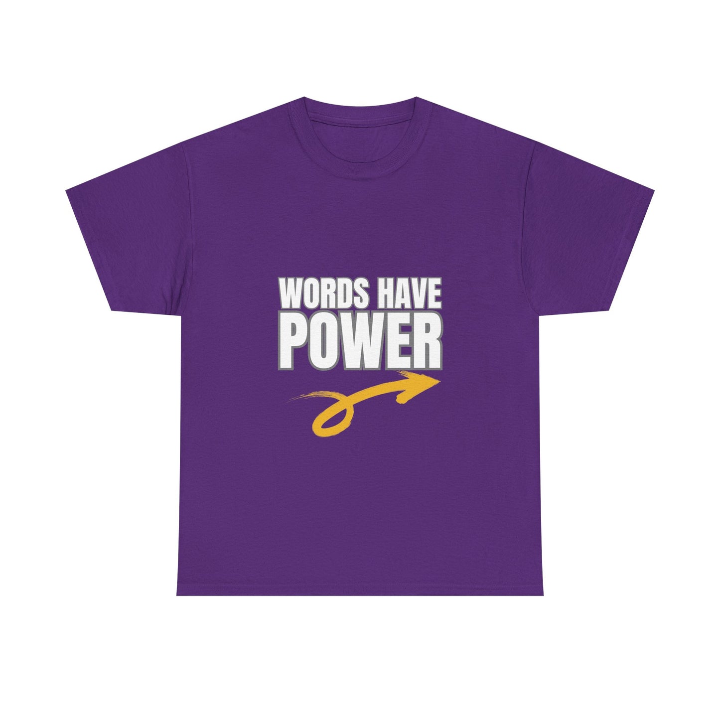 Words Have Power (Garvey) - Unisex Heavy Cotton Tee