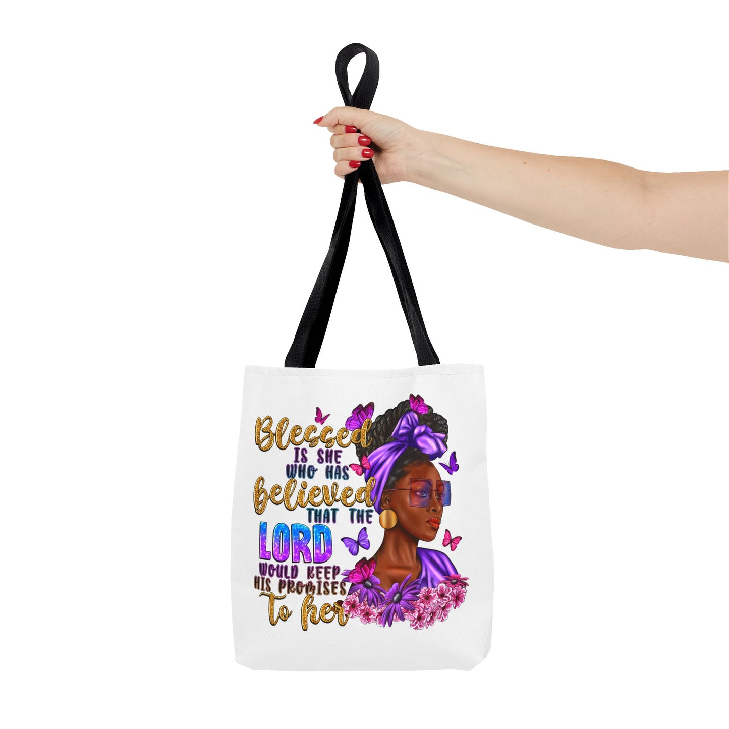 Blessed is She Tote Bag (AOP)