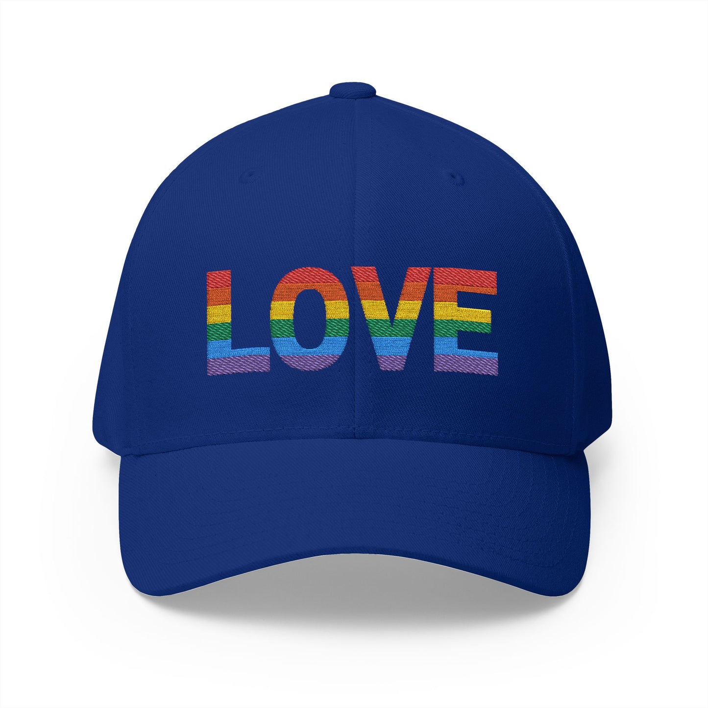Embroidered 'LOVE' Rainbow Cap - Perfect for Pride and Summer Events