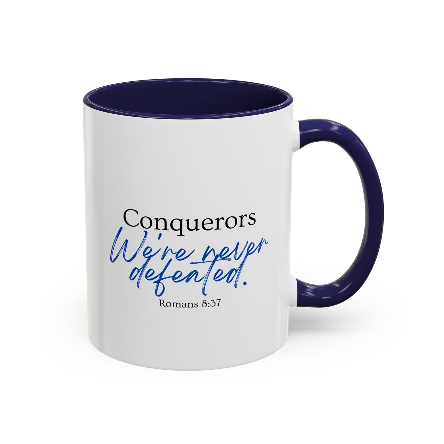 Conquerors Blue Accent Coffee Mug, 11oz