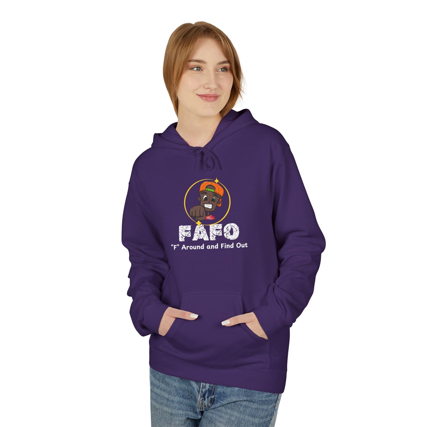 "F" Around and Find Out-Inspired Unisex Fleece Hoodie - Cozy Style & Warmth