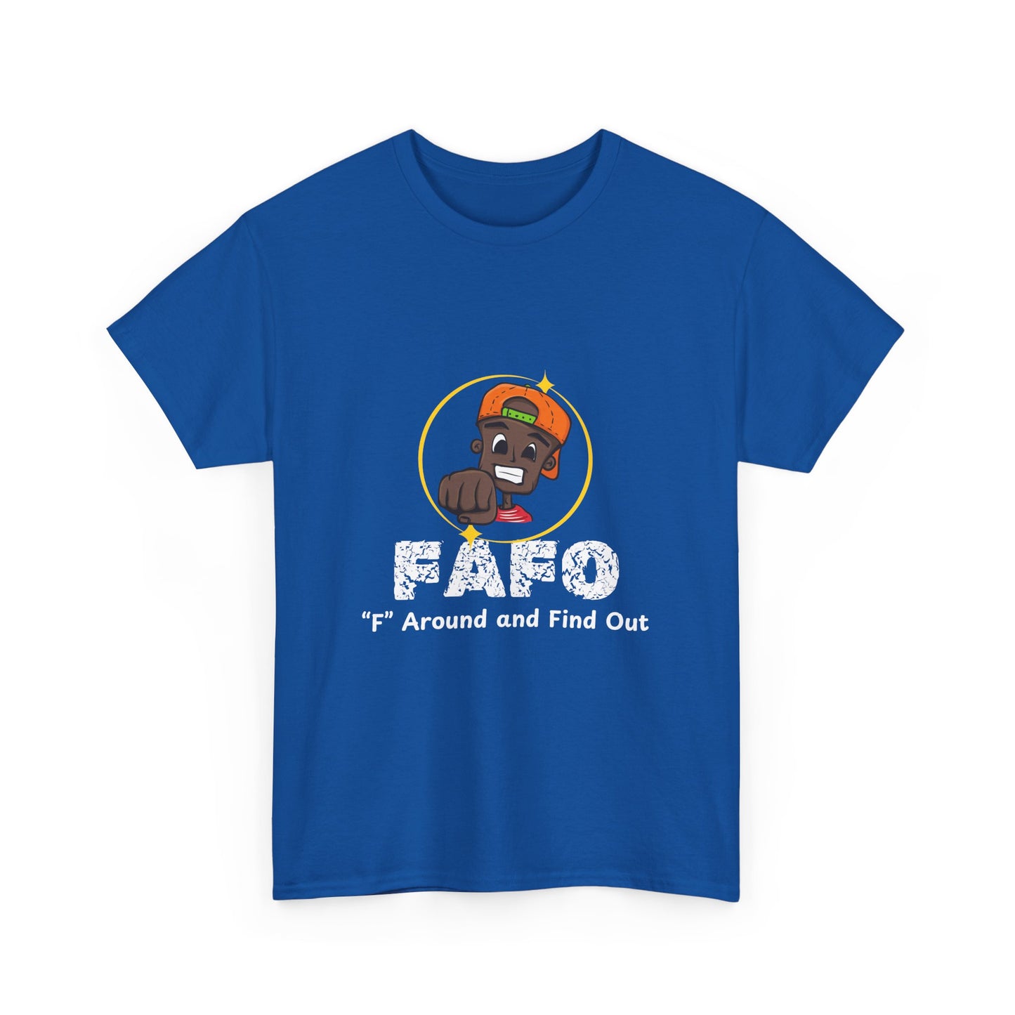 Unisex Heavy Cotton Tee - 'F' Around and Find Out Graphic Tee
