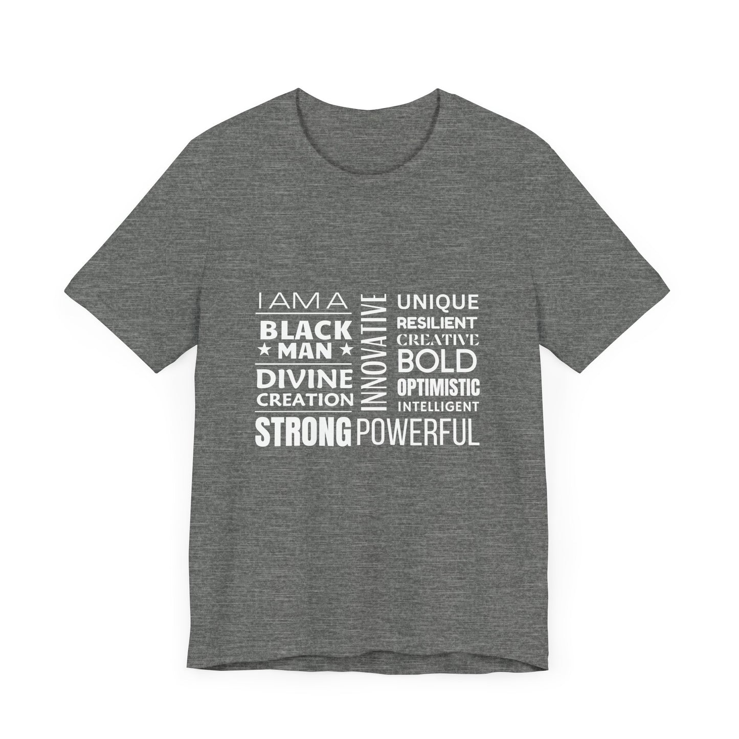 Empowering Black Man Tee - Unisex Jersey Short Sleeve T-Shirt