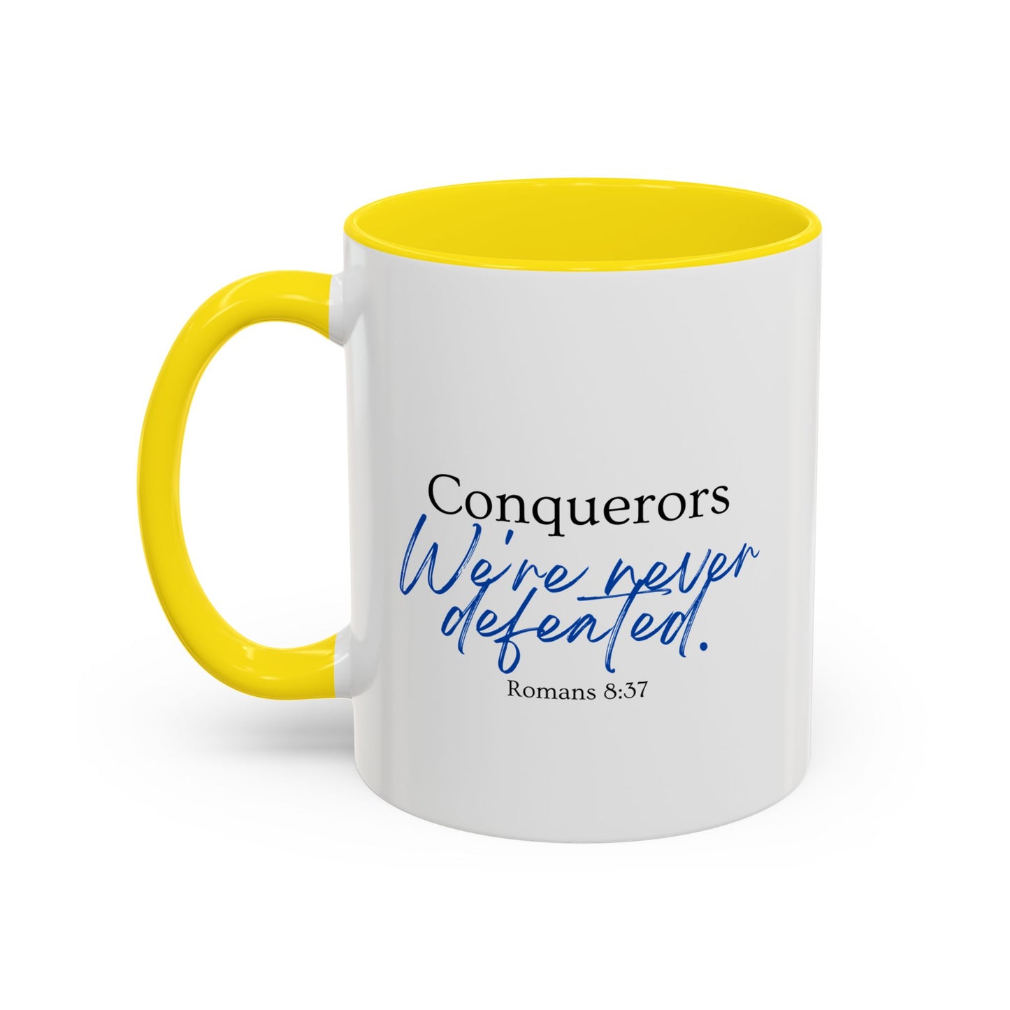 Conquerors Blue Accent Coffee Mug, 11oz