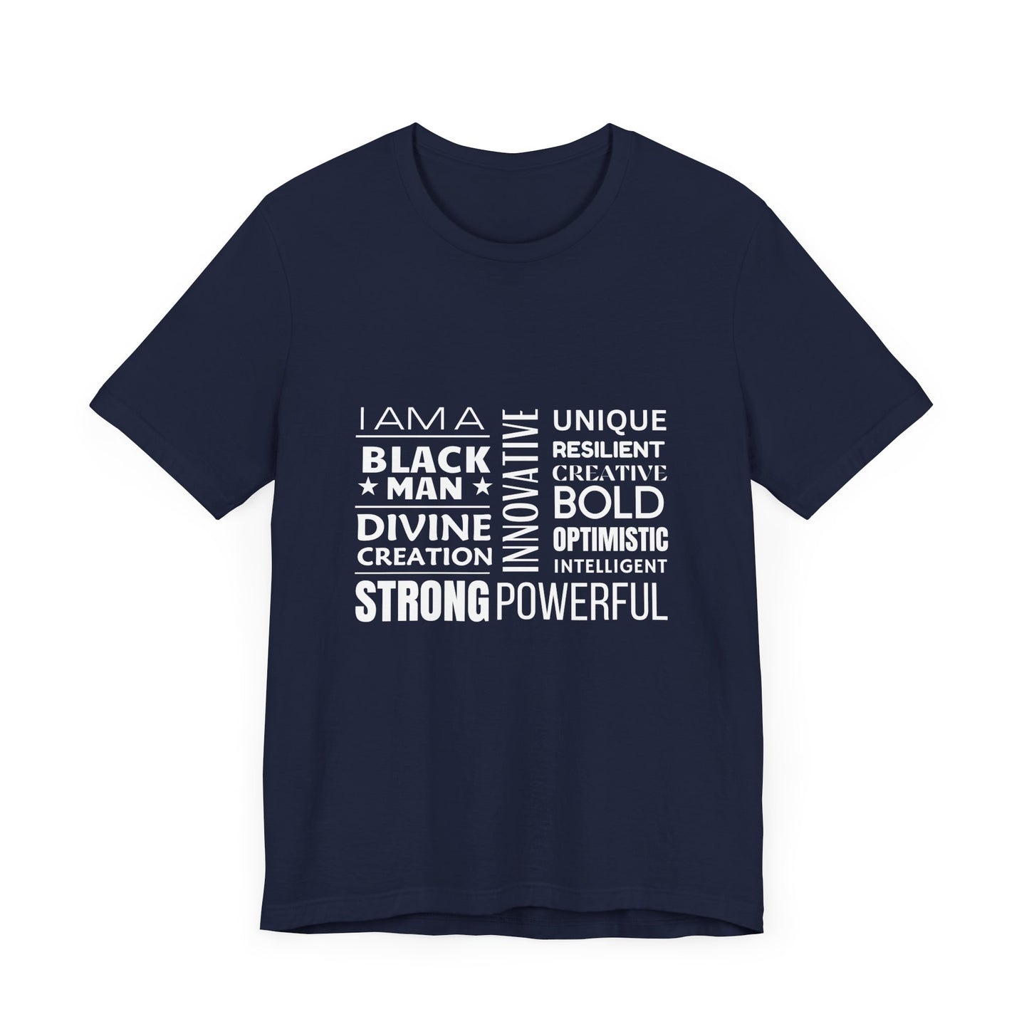 Empowering Black Man Tee - Unisex Jersey Short Sleeve T-Shirt