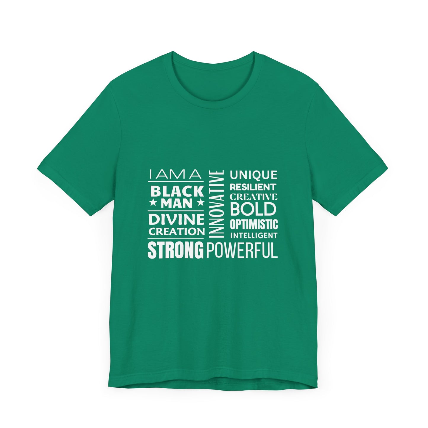 Empowering Black Man Tee - Unisex Jersey Short Sleeve T-Shirt