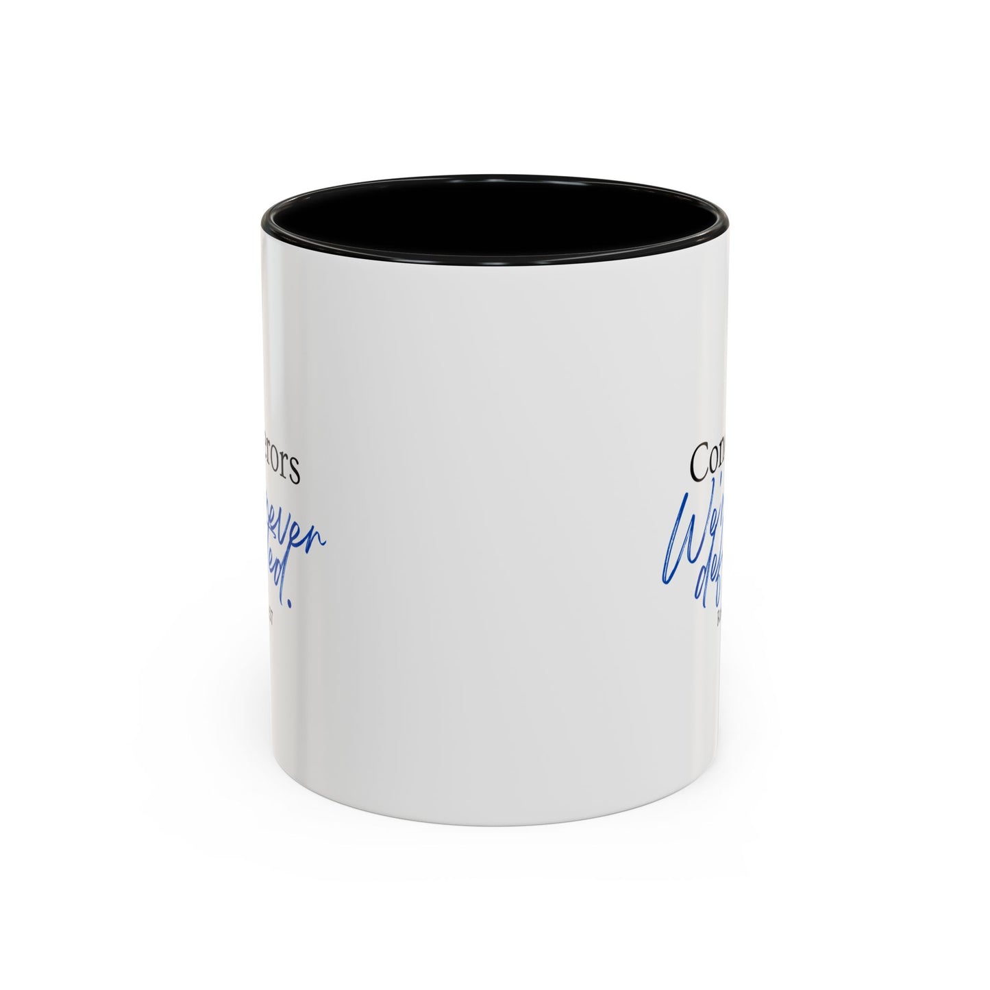 Conquerors Blue Accent Coffee Mug, 11oz