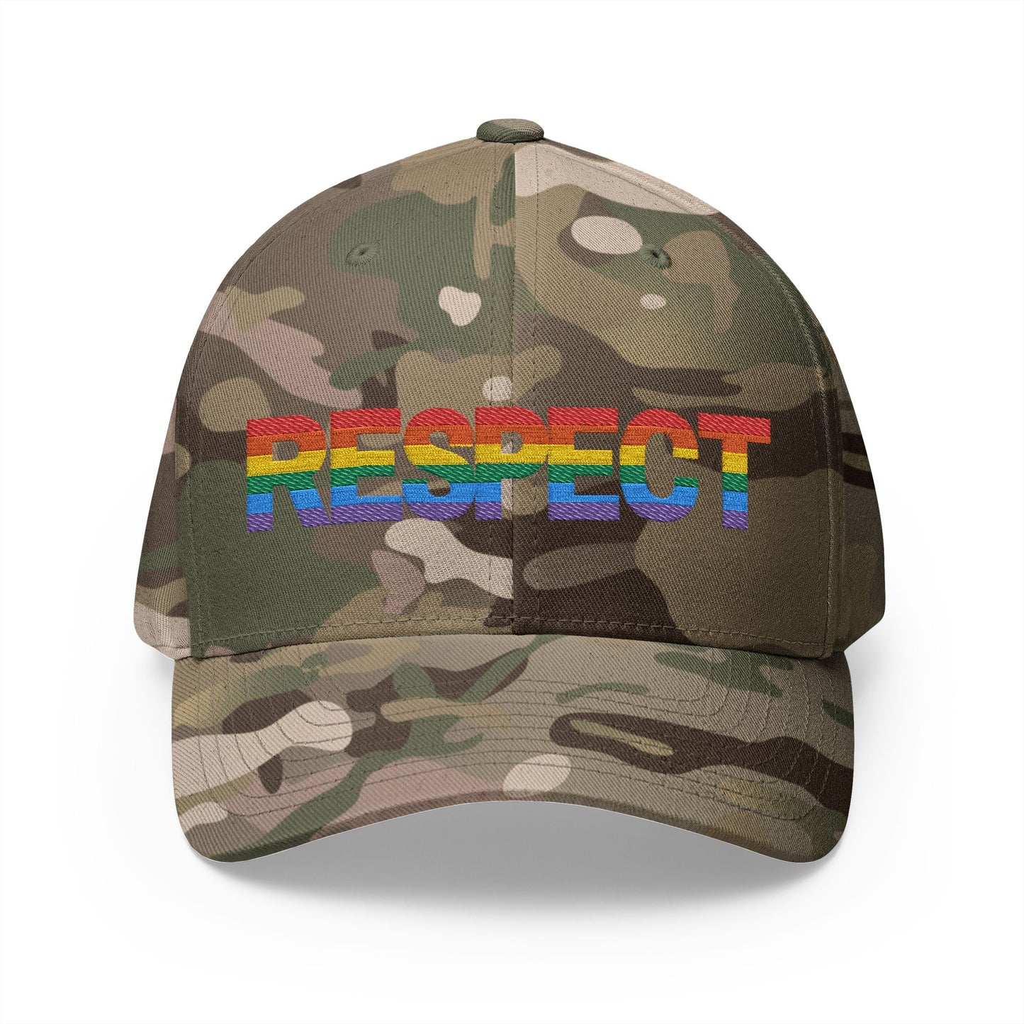 Pride Embroidered Cap - Respect LGBT Hat